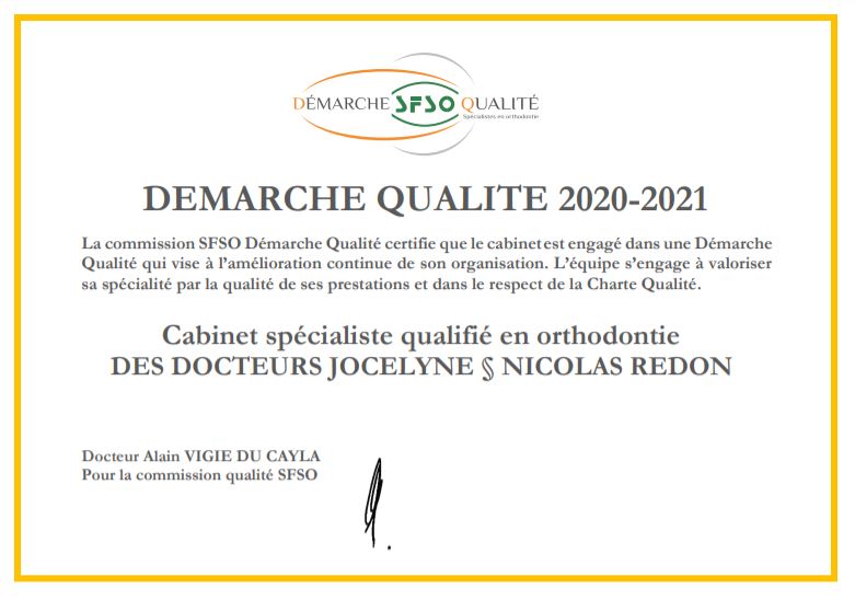 Démarche qualité 2020-2021